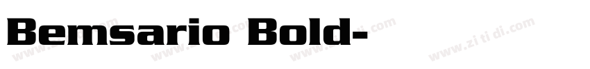 Bemsario Bold字体转换
